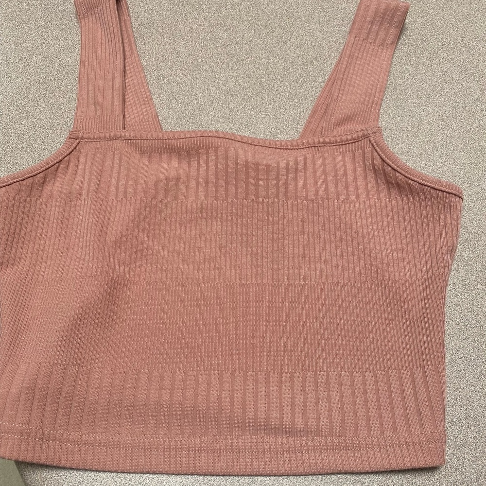 Roxy mauve crop top